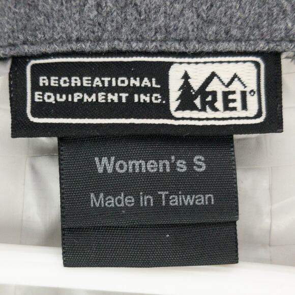 Vintage REI Staff Jacket Women’s Small Microfiber Hooded Windbreaker Travel Blue - Picture 3 of 16